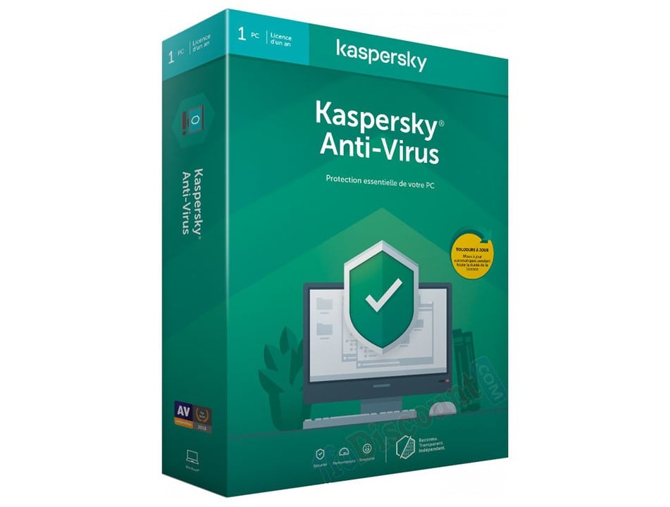 Kaspersky Anti-Virus 1 PC 1 an  »  État: Neuf