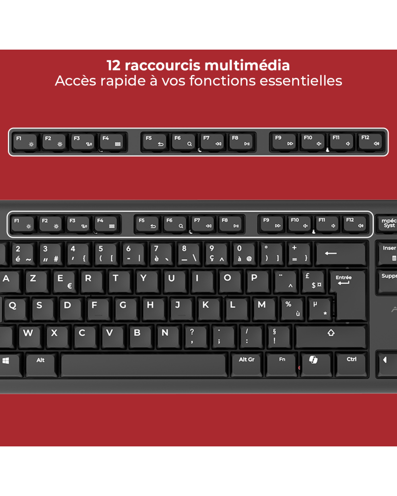Pack Clavier + Souris + Tapis
