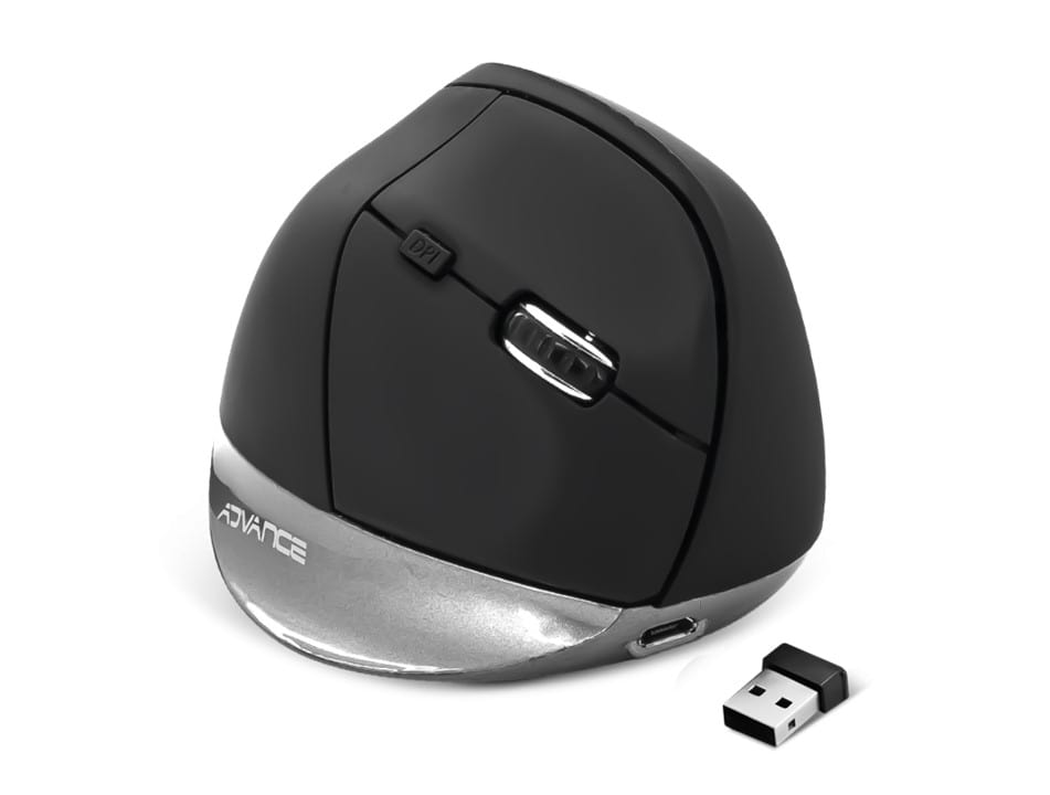 Souris Sans fil Ergonomique Vertical Plus Black S-V185RF