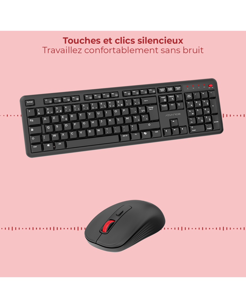 Pack Clavier + Souris + Tapis